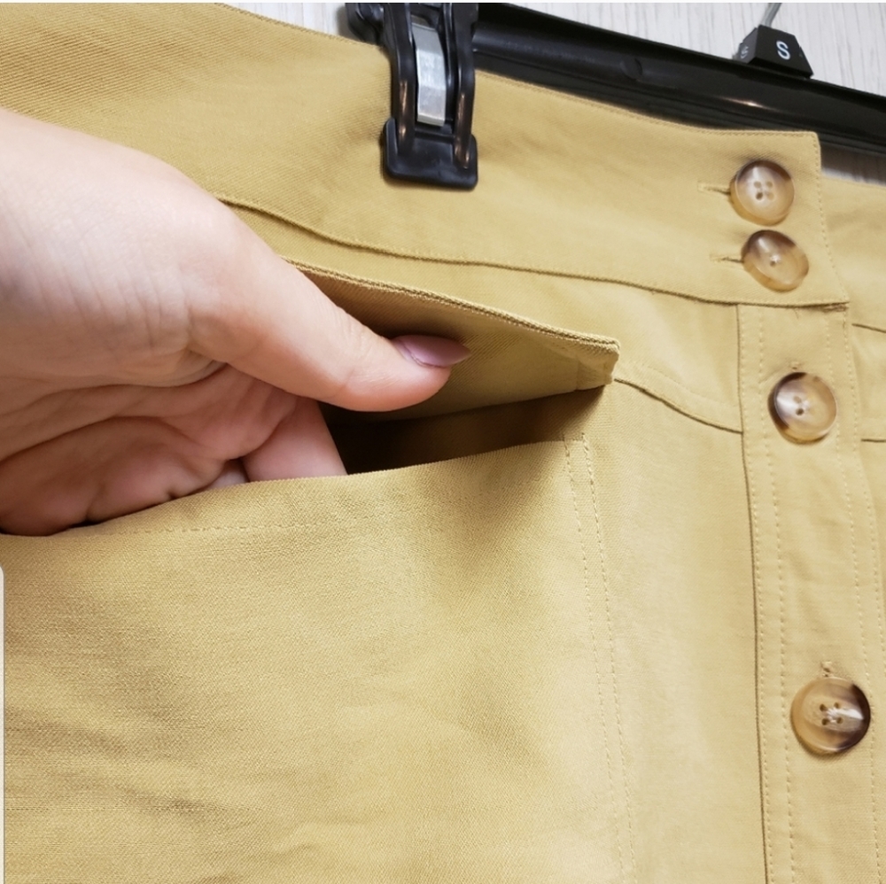 High Rise Button Front Skirt - Picture 5 of 5